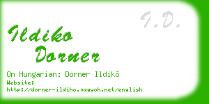 ildiko dorner business card
