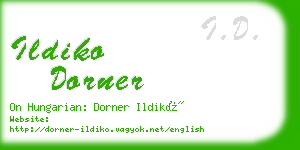 ildiko dorner business card